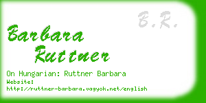 barbara ruttner business card